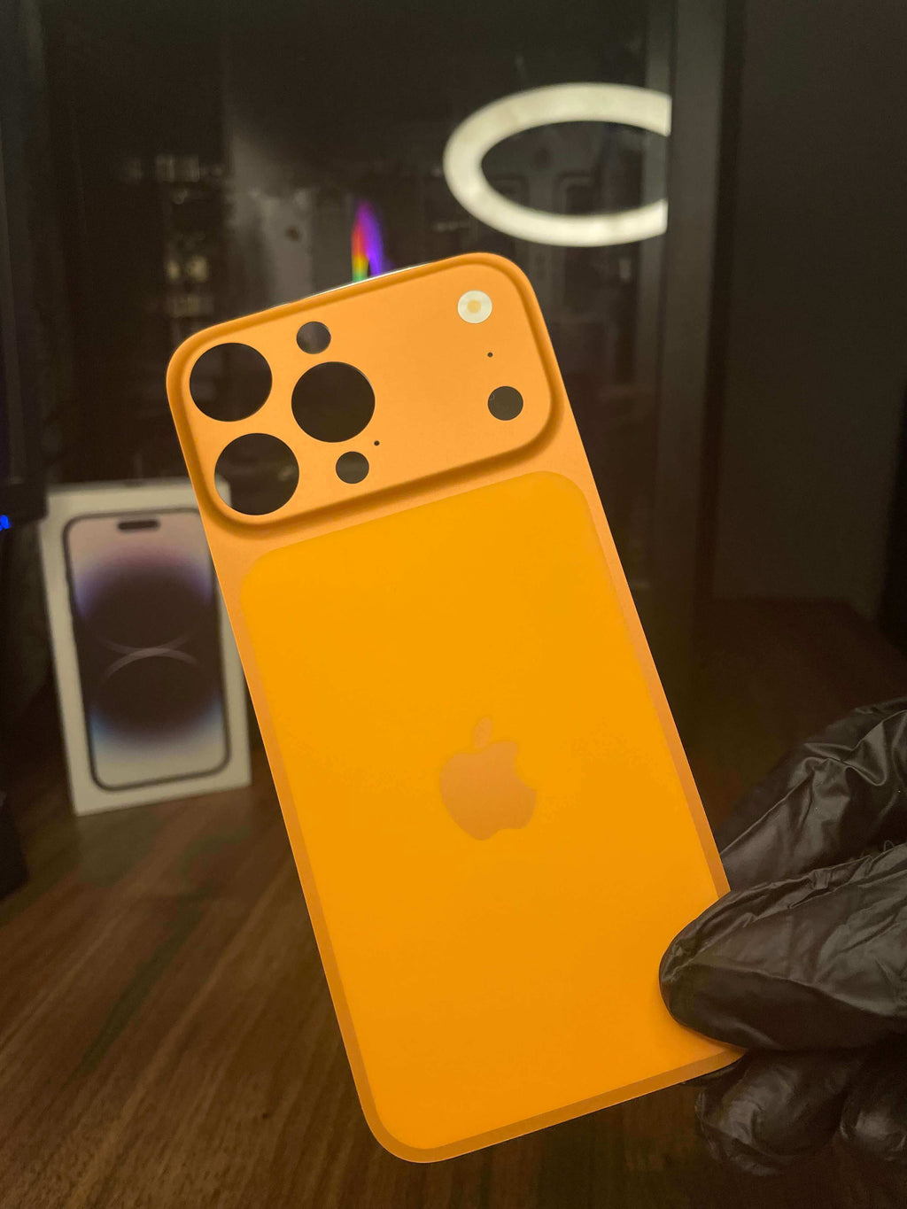 Premium iPhone Back Panel Sheet with Camera Lens | iPhone 17 Pro & Pro Max Style Conversion