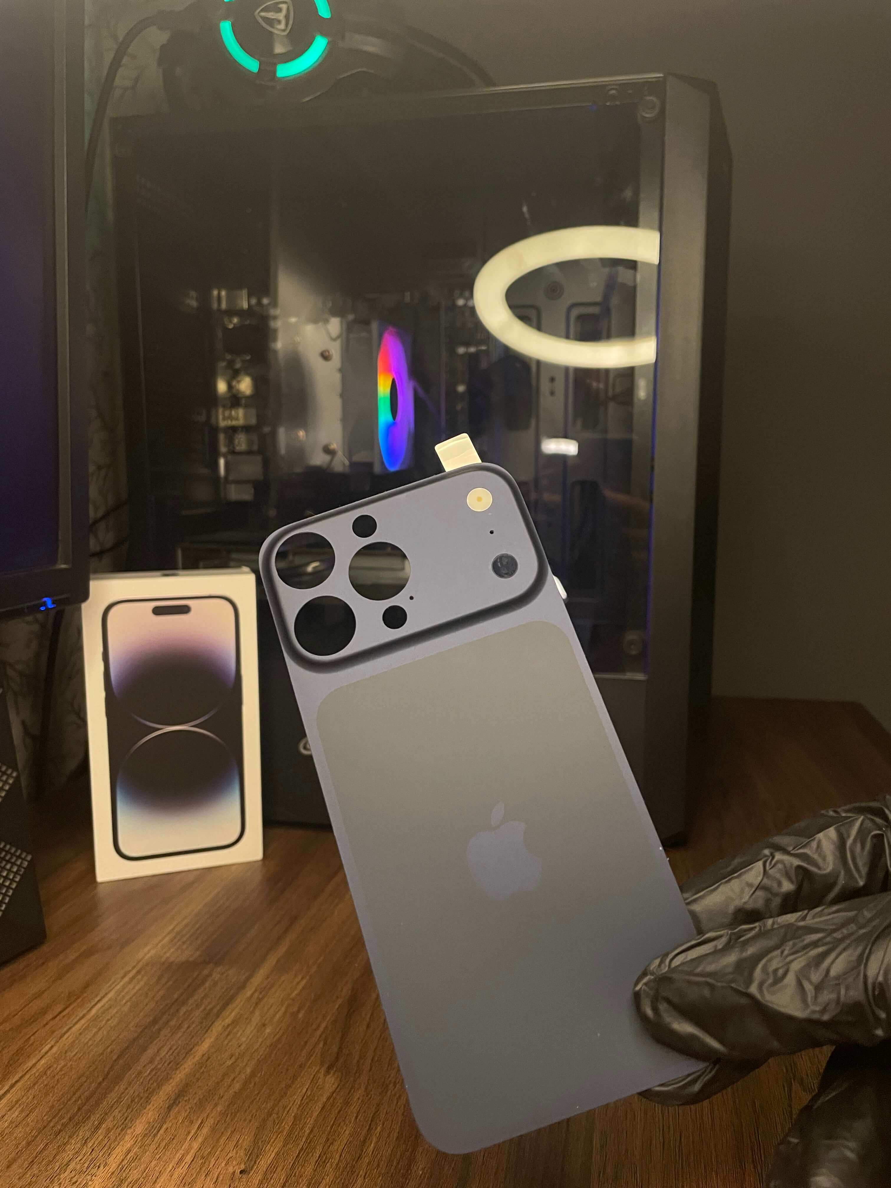 Premium iPhone Back Panel Sheet with Camera Lens | iPhone 17 Pro & Pro Max Style Conversion