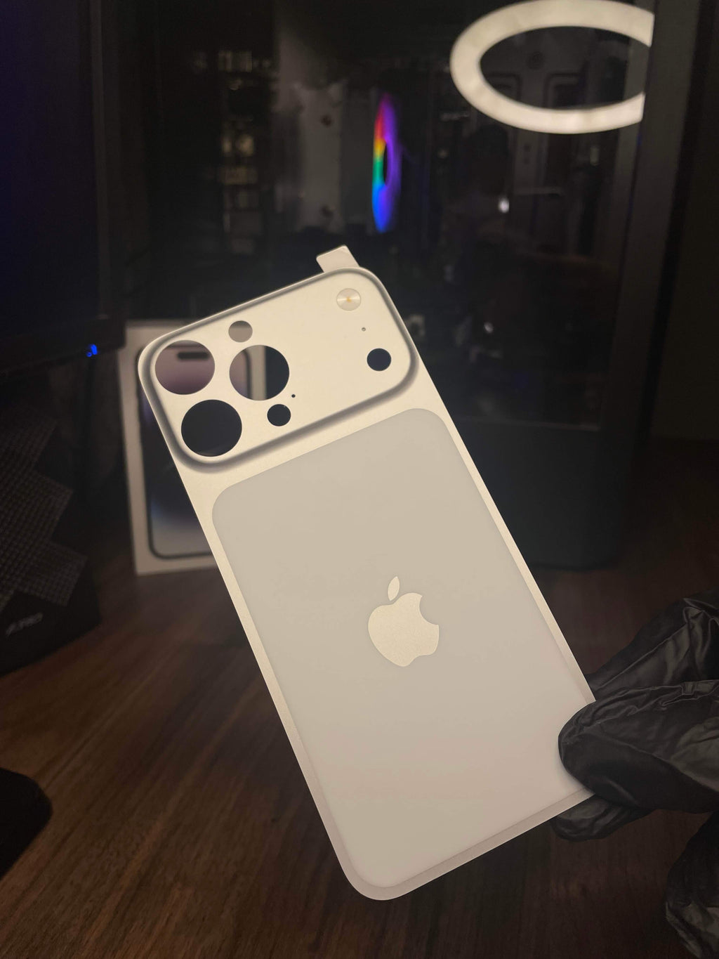 Premium iPhone Back Panel Sheet with Camera Lens | iPhone 17 Pro & Pro Max Style Conversion