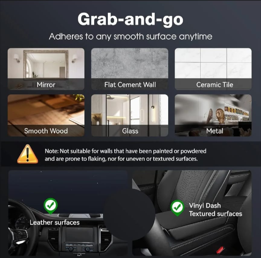 Multi-Functional 360° Suction Car Phone Mount | Auto-Lock Windshield & Dashboard Holder | One-Hand Navigation Stand