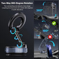 Multi-Functional 360° Suction Car Phone Mount | Auto-Lock Windshield & Dashboard Holder | One-Hand Navigation Stand